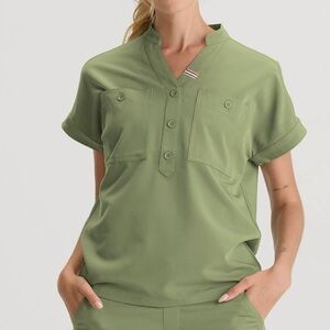 Avocado green scrub set Mediclo women size S/XXS